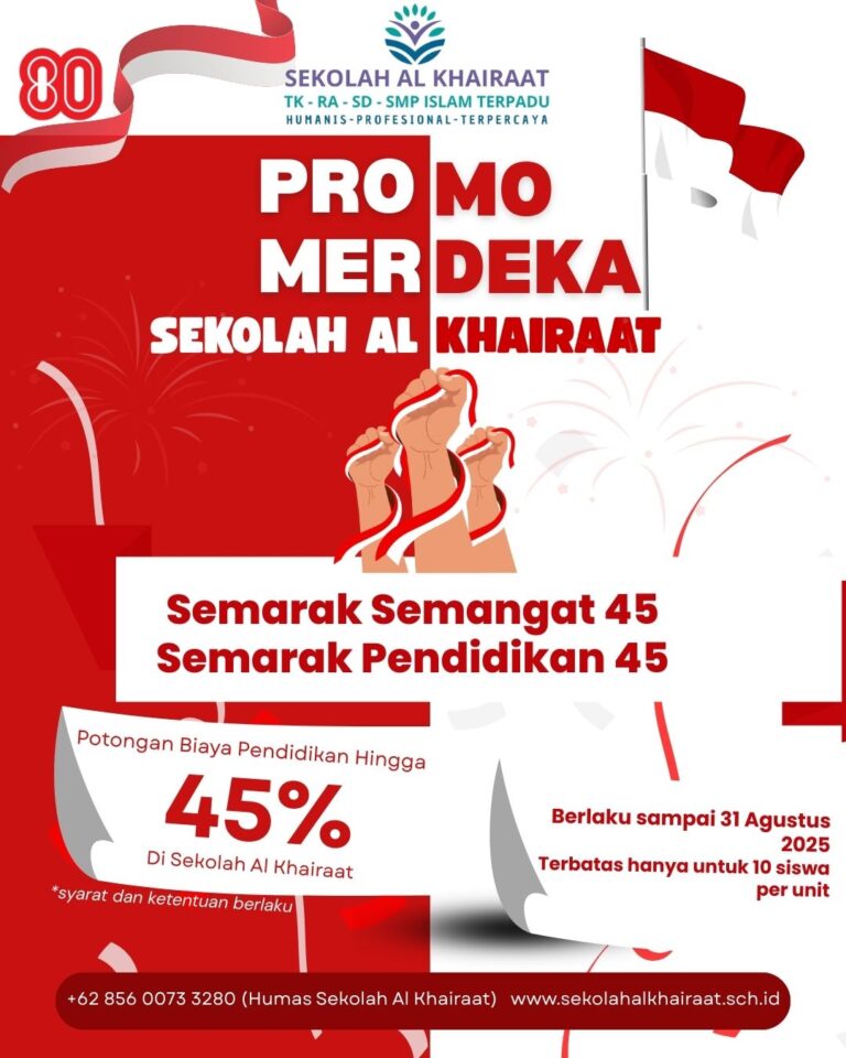Promo Merdeka Sekolah Al Khairaat